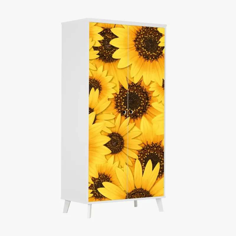 Schrankaufkleber goldene sonnenblumen