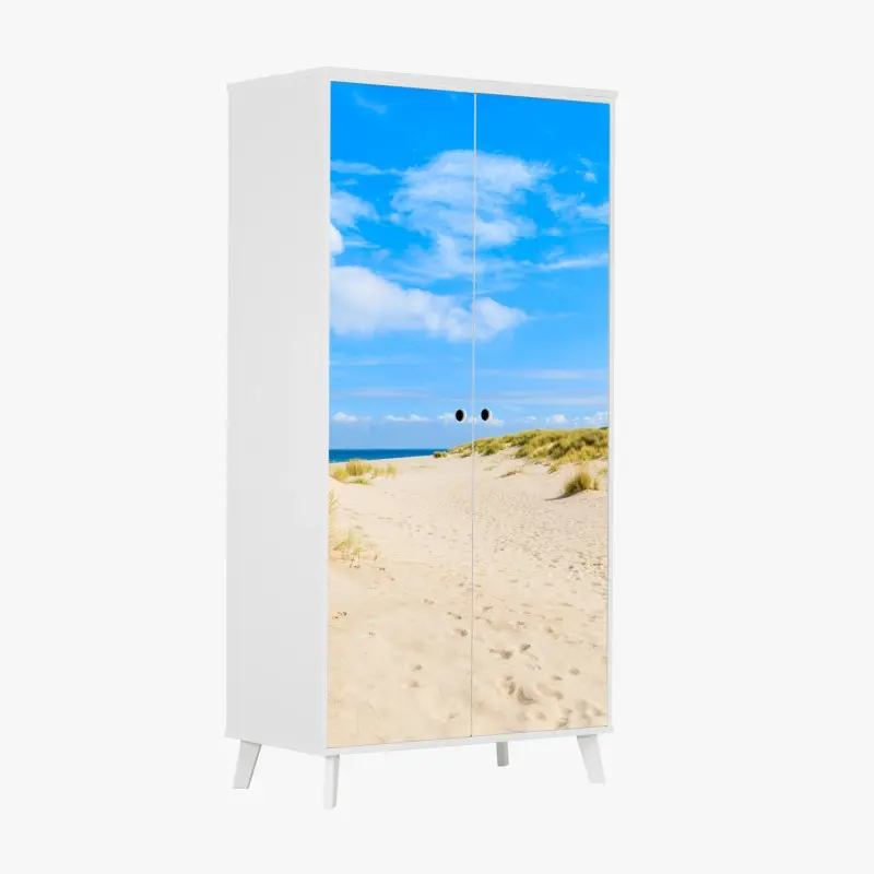 Schrankaufkleber ruhige dünen Sylt mit leuchtturm