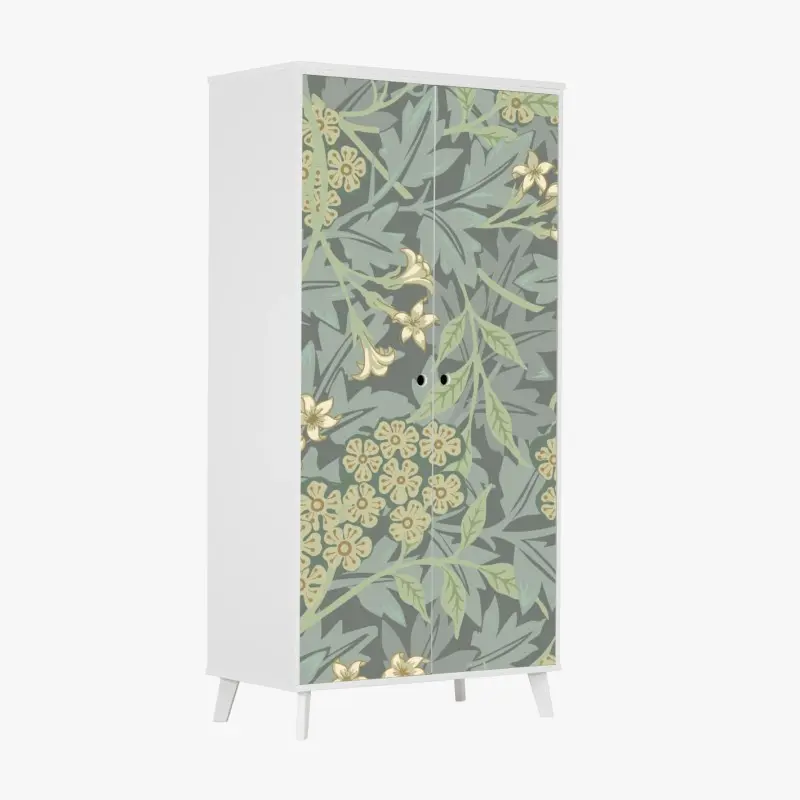 Schrankaufkleber vintage botanisches blumenmuster