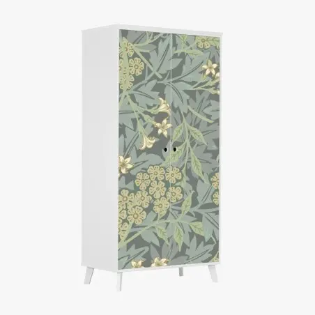 Schrankaufkleber vintage botanisches blumenmuster – Pixers®