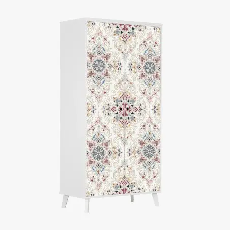 Schrankaufkleber ornamentales vintage-damastmuster – Pixers®
