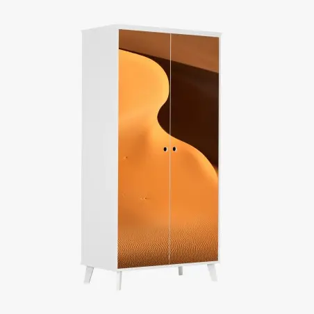 Schrankaufkleber goldene dünenkurven – Pixers®
