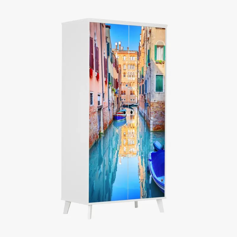 Schrankaufkleber Venedig kanal und spiegelungen