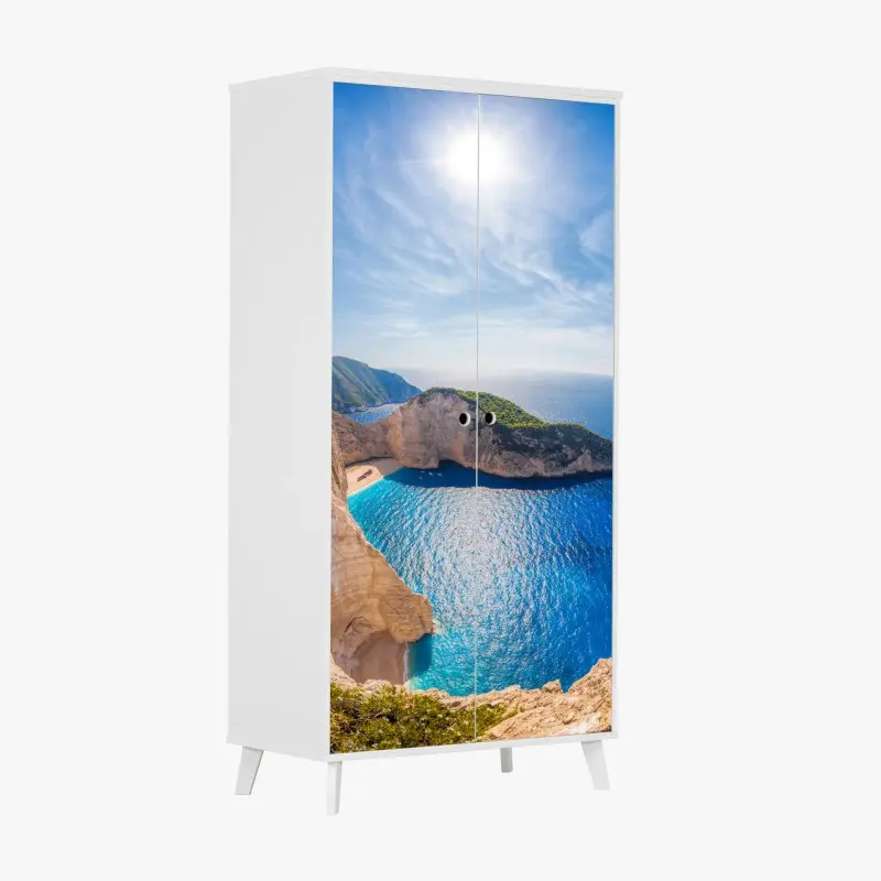 Schrankaufkleber sonnenklippen am Navagio strand, Zakynthos