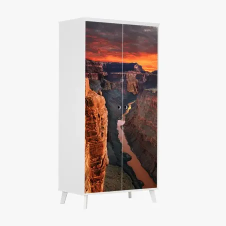 Schrankaufkleber Grand Canyon sonnenuntergang panorama – Pixers®