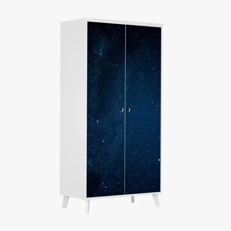 Schrankaufkleber tiefblauer sternenhimmel