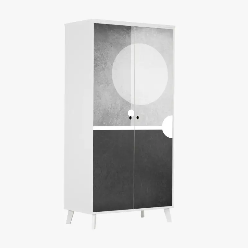 Schrankaufkleber minimalistische geometrische komposition