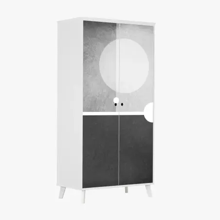 Schrankaufkleber minimalistische geometrische komposition – Pixers®