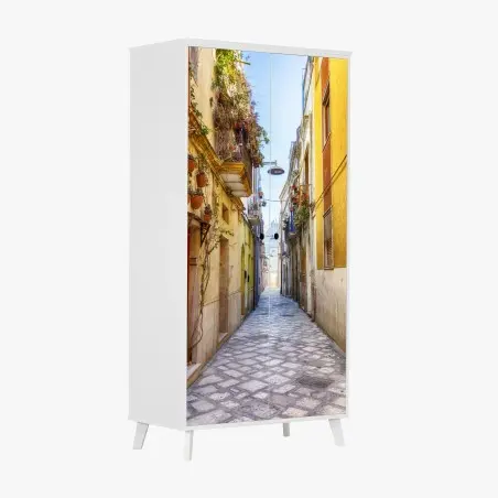 Schrankaufkleber sonnige gasse in Brindisi – Pixers®