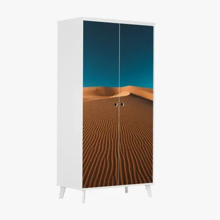 Schrankaufkleber goldene sanddünen unter tiefblauem himmel – Pixers®