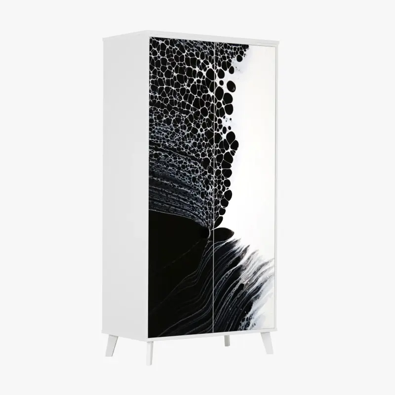 Schrankaufkleber monochromes zellmuster