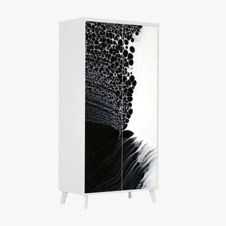 Schrankaufkleber monochromes zellmuster – Pixers®