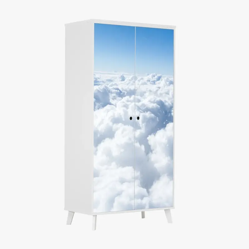 Schrankaufkleber ruhige wolkenlandschaft aus der luft