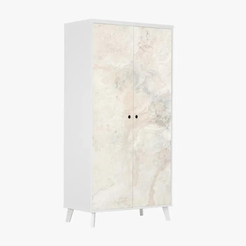 Schrankaufkleber weiche beige marmorstruktur