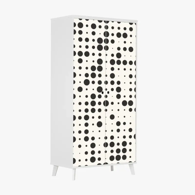 Schrankaufkleber minimalistisches punktmuster