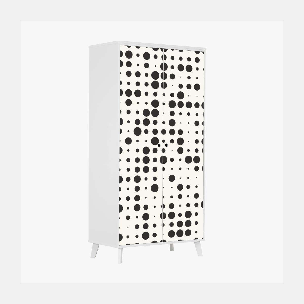 Schrankaufkleber minimalistisches punktmuster – Pixers®