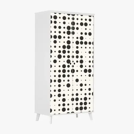 Schrankaufkleber minimalistisches punktmuster – Pixers®