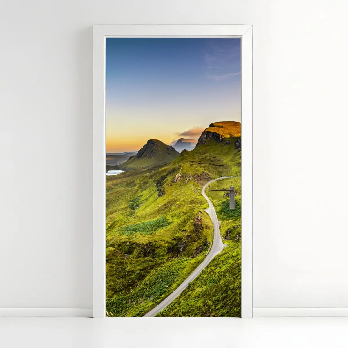 Türaufkleber sonnenuntergang über Quiraing, Isle of Skye – Pixers®