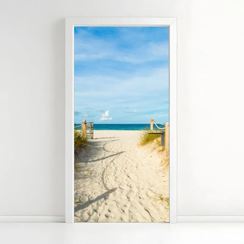 Türaufkleber weg zum strand in Miami