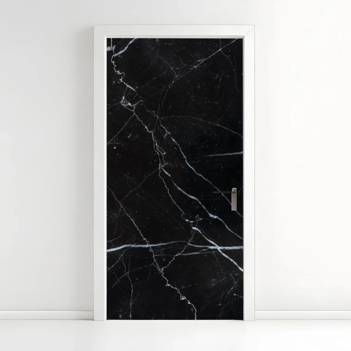 Türaufkleber schwarze marquina marmorstruktur für moderne interieur – Pixers®