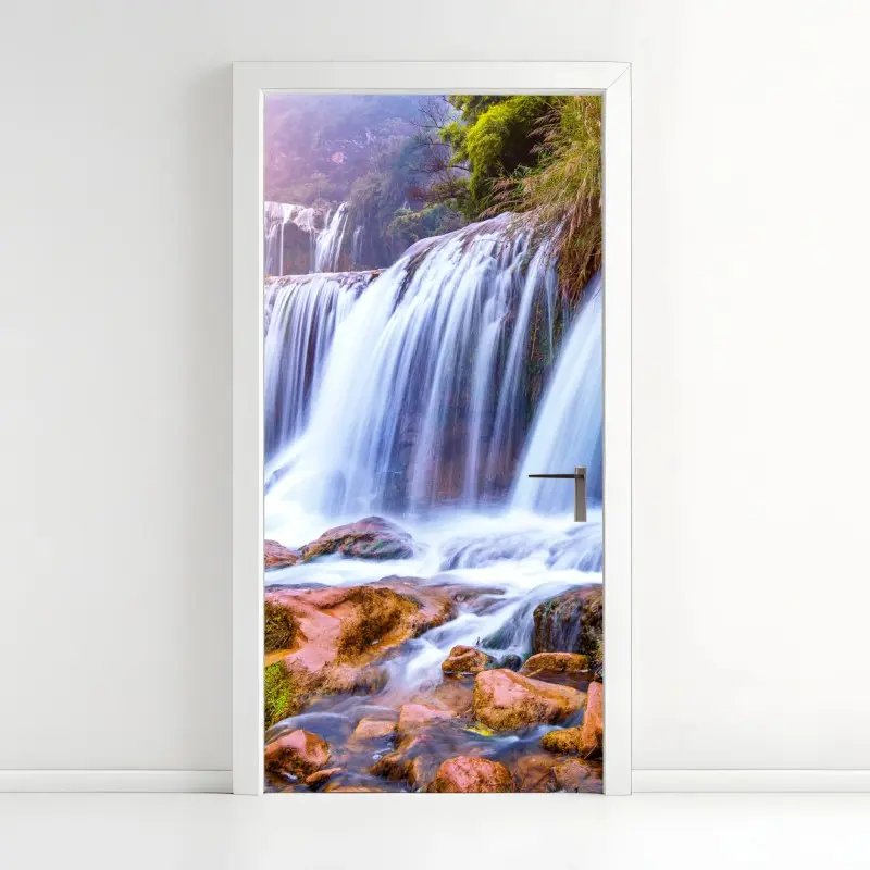 Türaufkleber Jiulong wasserfall in Luoping, China