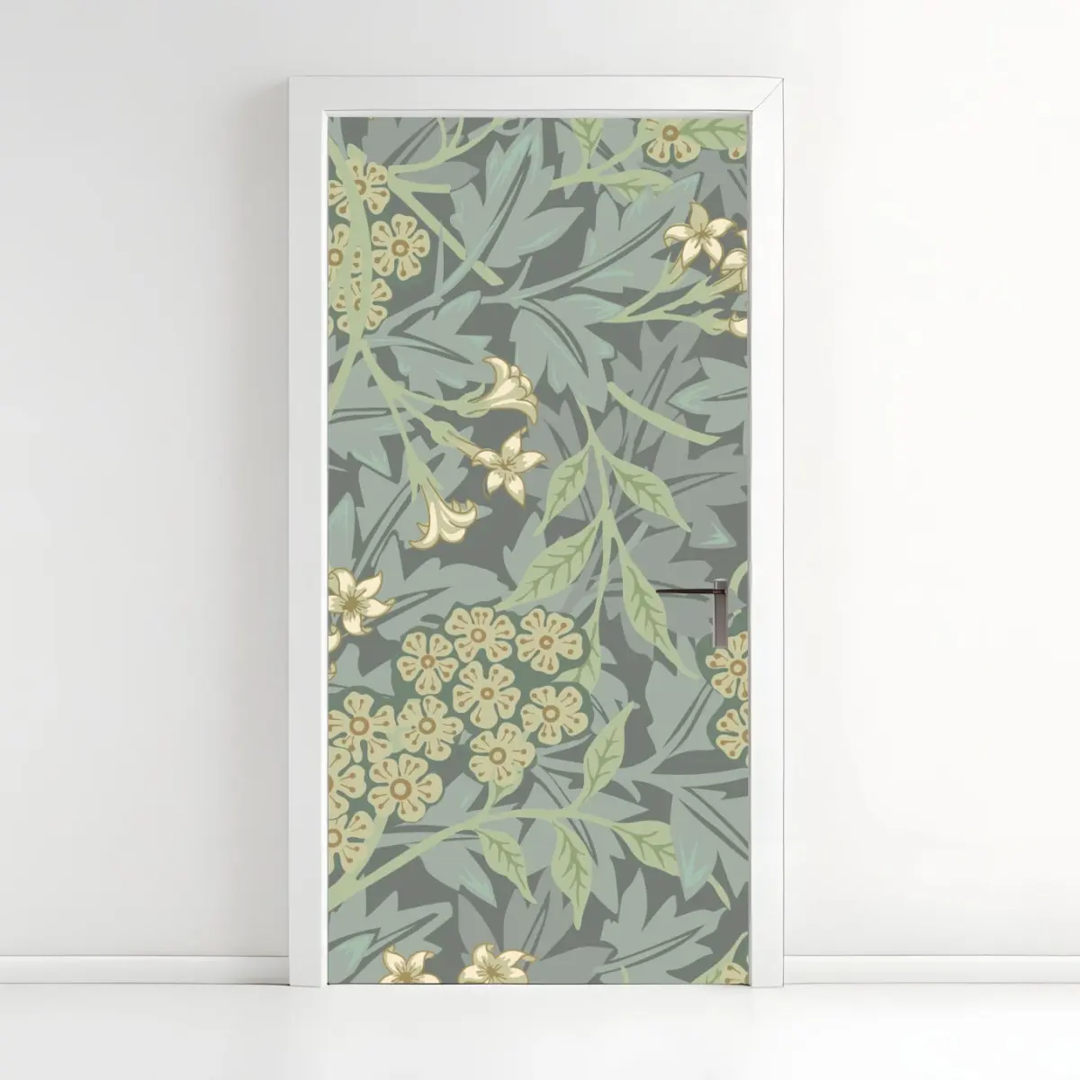 Türaufkleber vintage botanisches blumenmuster – Pixers®