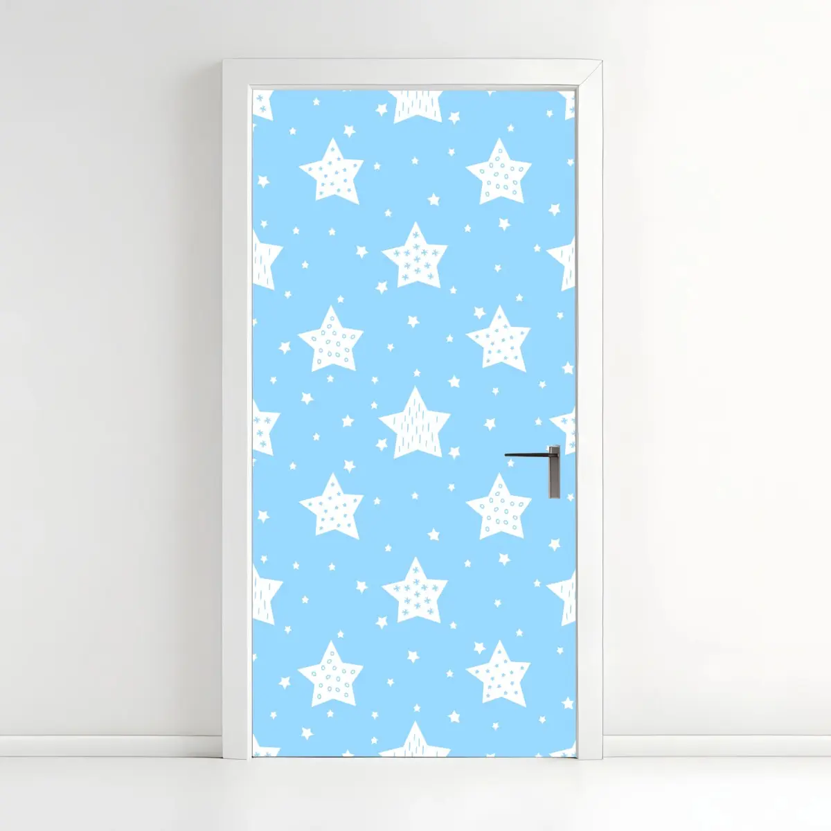 Türaufkleber weiche blaue sterne für das kinderzimmer – Pixers®