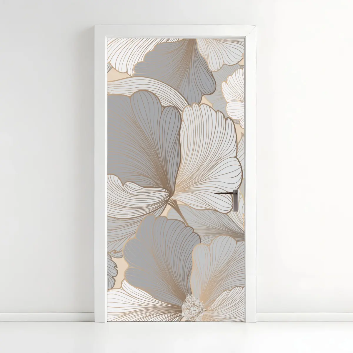 Türaufkleber zartes pastell blumenmuster – Pixers®