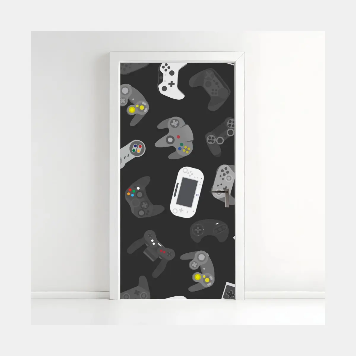 Türaufkleber retro controller muster – Pixers®