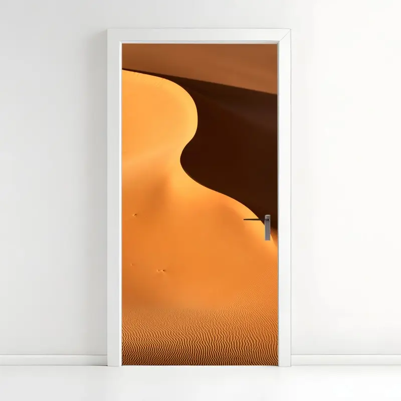 Türaufkleber goldene dünenkurven