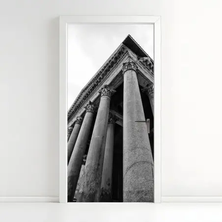Türaufkleber majestätische säulen des Pantheon in Rom – Pixers®