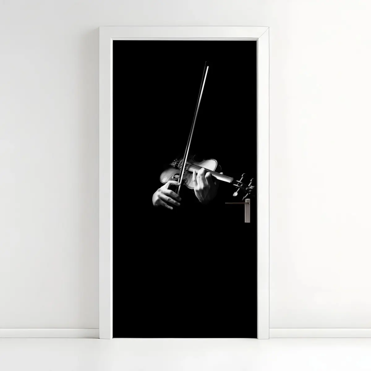 Türaufkleber geige in monochrom – Pixers®