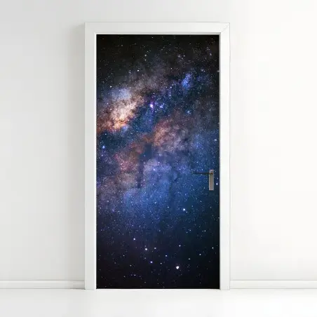 Türaufkleber milchstraße galaxie nachthimmel – Pixers®