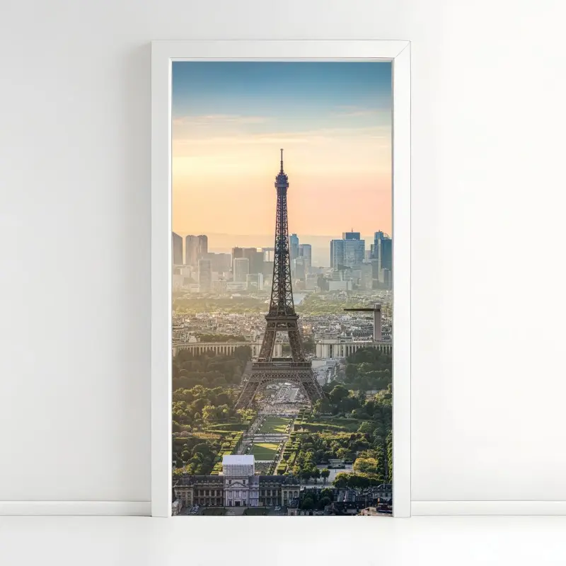 Türaufkleber Paris skyline mit dem Eiffelturm