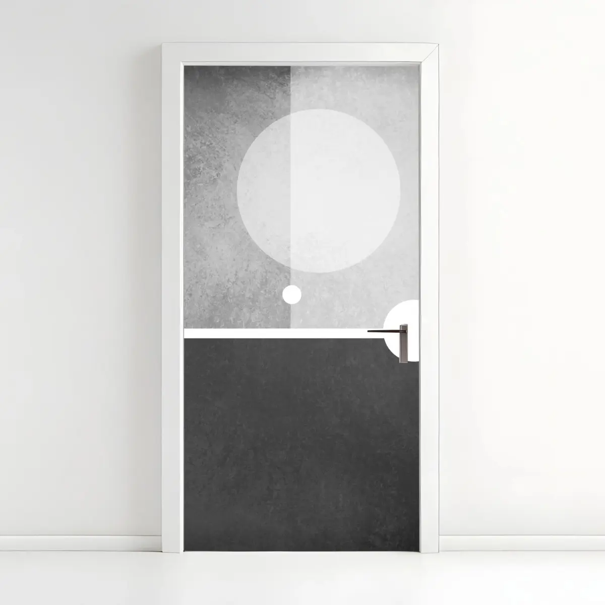 Türaufkleber minimalistische geometrische komposition – Pixers®