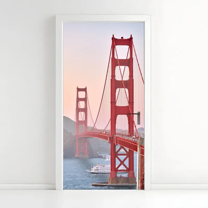 Türaufkleber Golden Gate Bridge bei sonnenuntergang