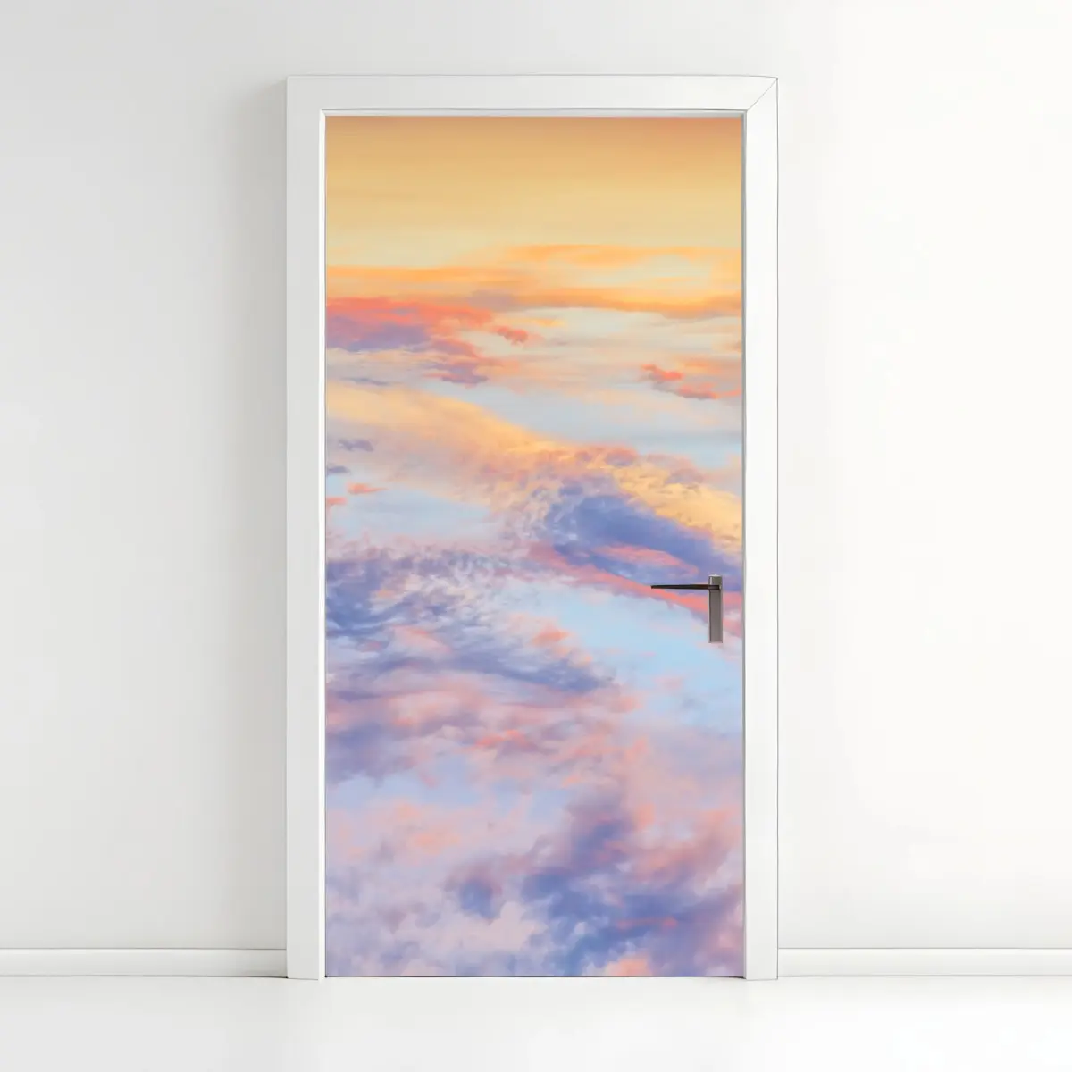 Türaufkleber sanfter pastellhimmel bei sonnenaufgang – Pixers®