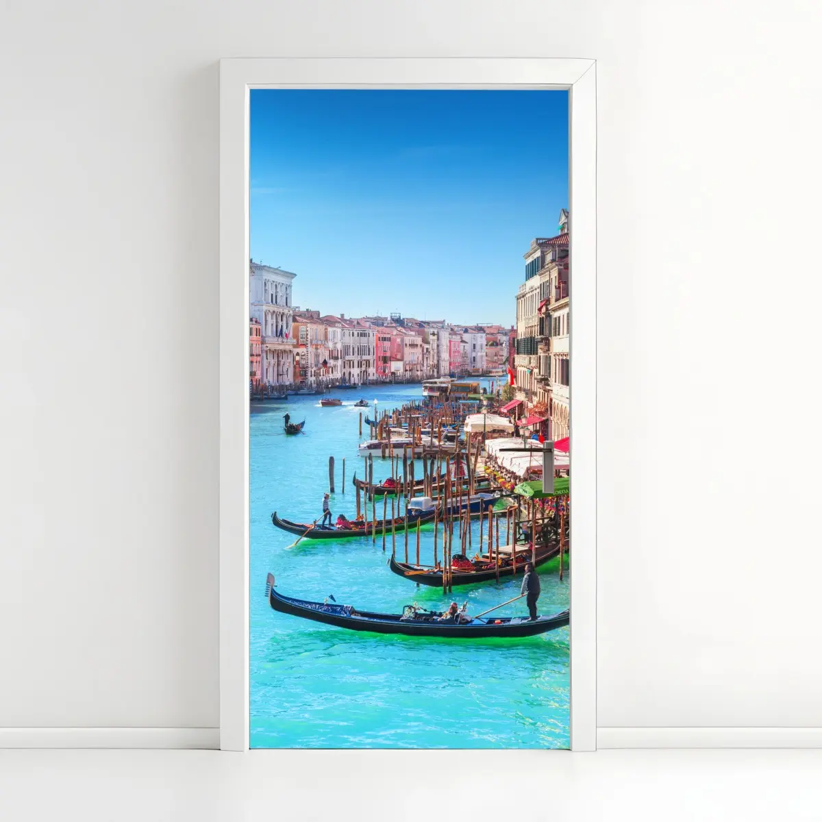 Türaufkleber Venedig großer kanal stadtansicht – Pixers®