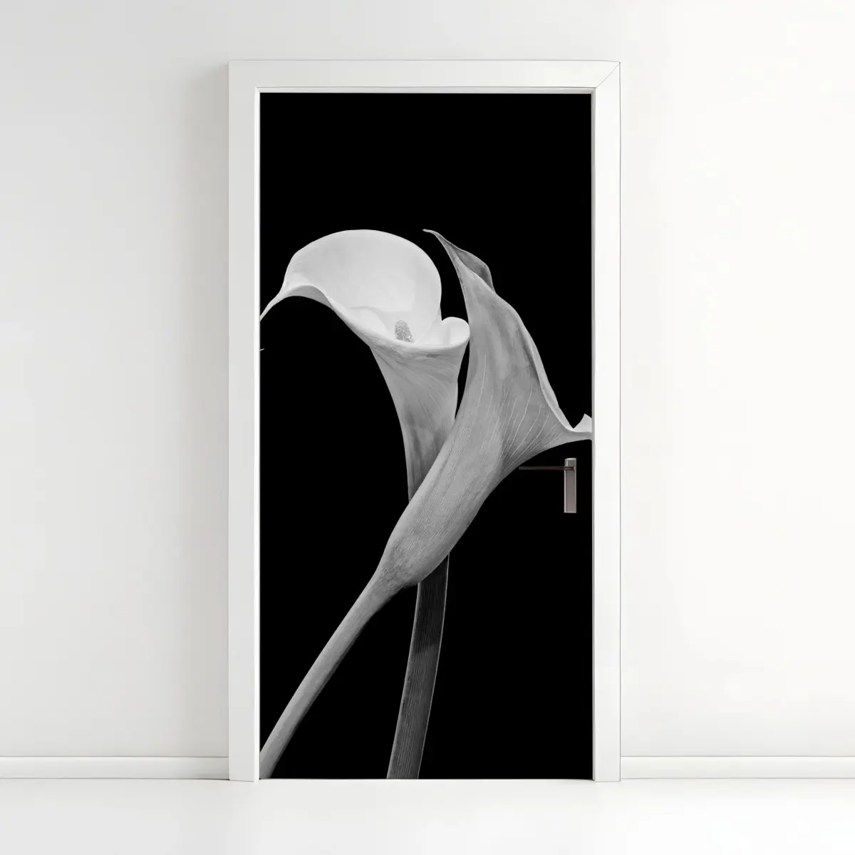 Türaufkleber elegante callas in monochrom – Pixers®