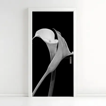 Türaufkleber elegante callas in monochrom – Pixers®