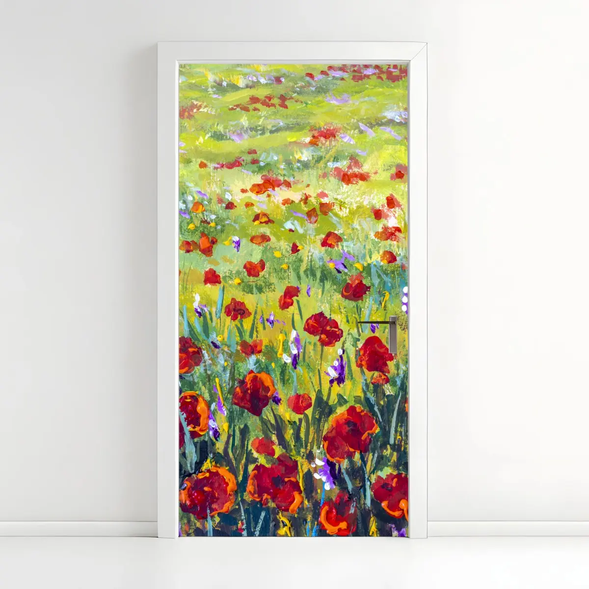 Türaufkleber impressionistische mohnwiese – Pixers®