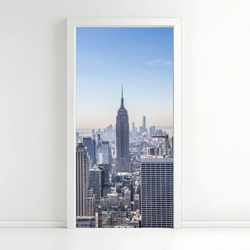 Türaufkleber New York skyline mit Empire State Building