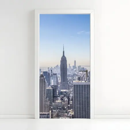 Türaufkleber New York skyline mit Empire State Building – Pixers®