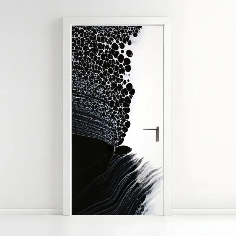 Türaufkleber monochromes zellmuster