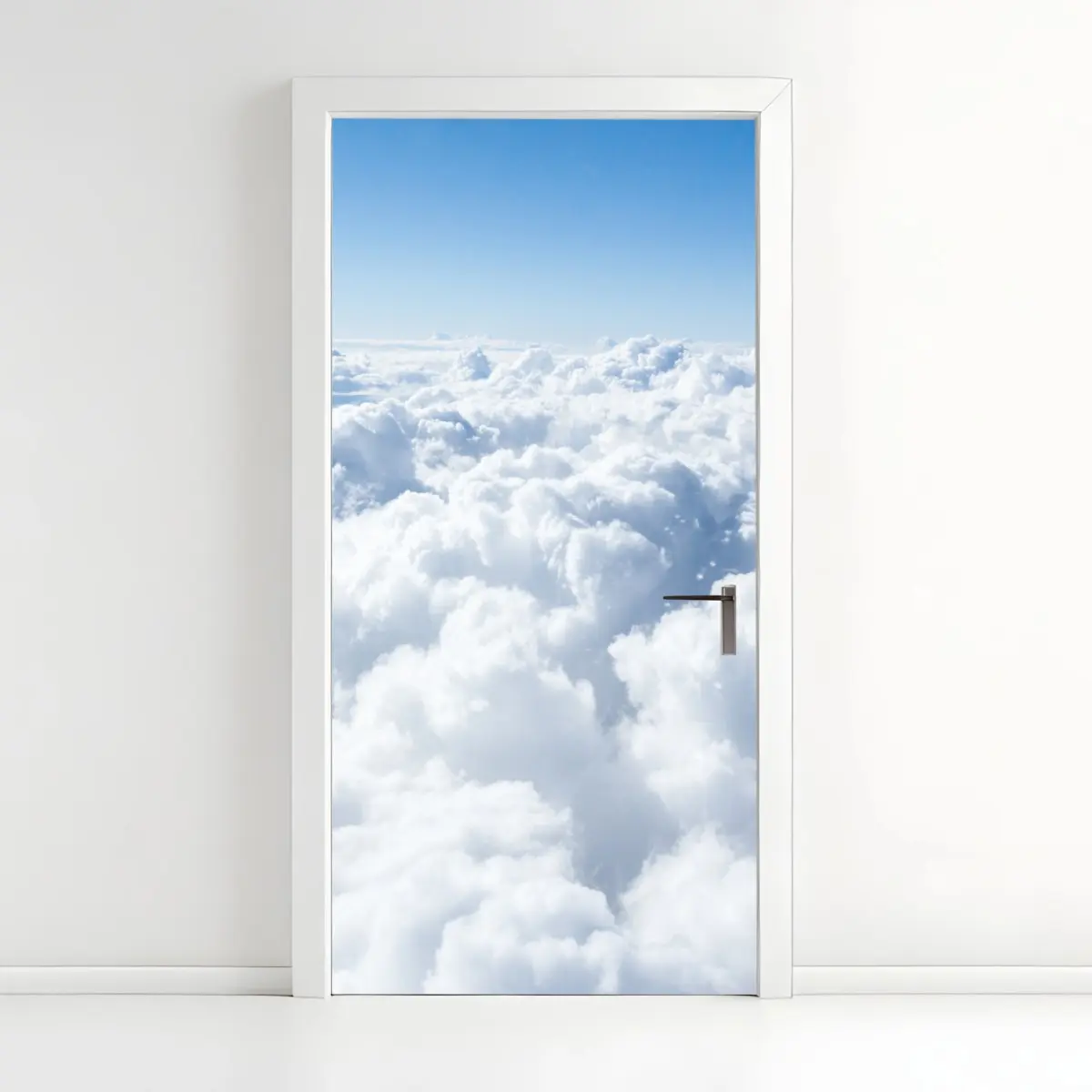 Türaufkleber ruhige wolkenlandschaft aus der luft – Pixers®