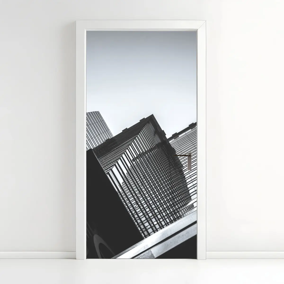 Türaufkleber Hongkong hochhaus perspektive – Pixers®