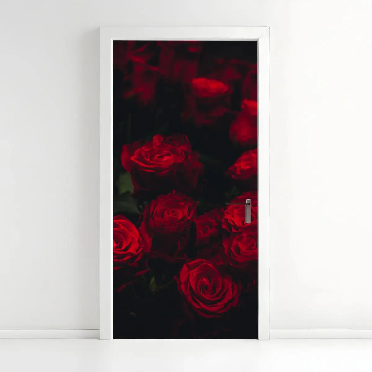 Türaufkleber dunkler rosenstrauß – Pixers®