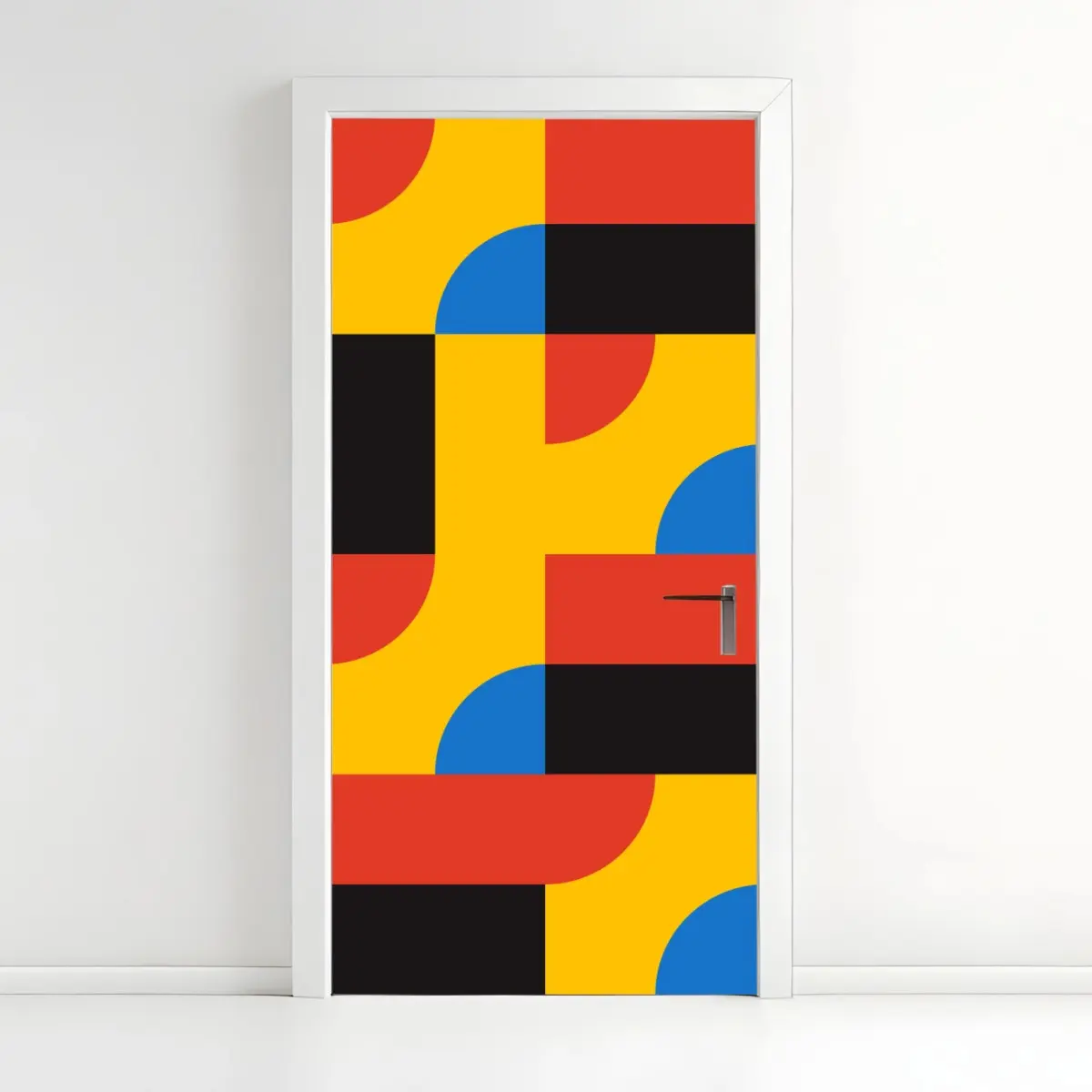 Türaufkleber kräftiges geometrisches muster für die wand – Pixers®