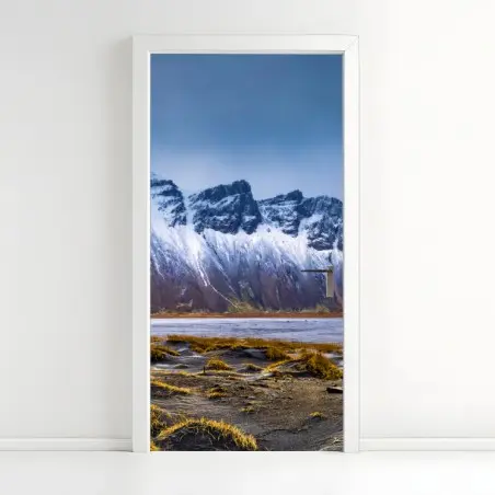Türaufkleber panorama Vestrahorn bei Stokksnes – Pixers®