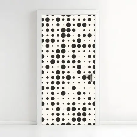 Türaufkleber minimalistisches punktmuster – Pixers®